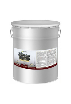 Грунт-эмаль 3 в 1 Лакра серый, 15 кг Лк-00002808