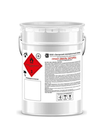 Грунт-эмаль ЗАГОРСКИЙ ЛАКОКРАСОЧНЫЙ ЗАВОД Загорец 4 кг ZLK04876