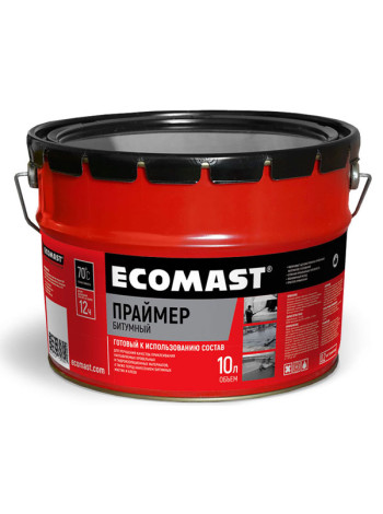 Битумный праймер ECOMAST 10 л, металлическая упаковка 24625