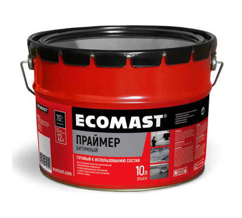 Битумный праймер ECOMAST 10 л, металлическая упаковка 24625