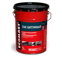 Битумный лак ECOMAST 5л, металлическая упаковка, 4шт 24605