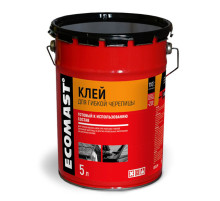 Клей для гибкой черепицы ECOMAST 5л, металлическая упаковка, 4шт 24615