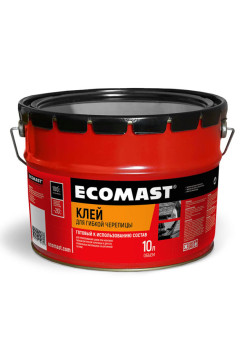 Клей для гибкой черепицы ECOMAST 10л, металлическая упаковка 24650