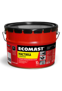 Кровельная мастика ECOMAST 10л, металлическая упаковка 24619