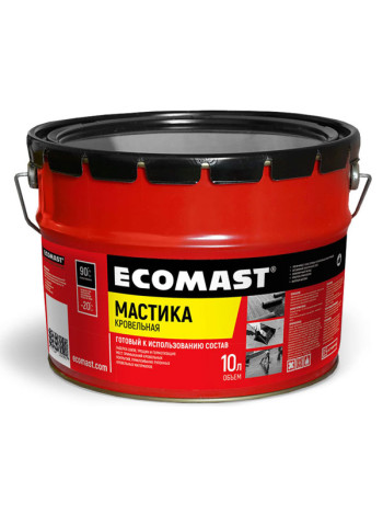 Кровельная мастика ECOMAST 10л, металлическая упаковка 24619