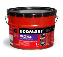 Битумно-полимерная мастика ECOMAST 10л, металлическая упаковка 24623