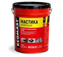 Кровельная мастика ECOMAST 21,5 л, металлическая упаковка 24630