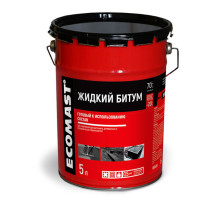 Жидкий битум ECOMAST 5л, металлическая упаковка, 4шт 24617