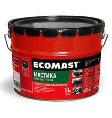 Резинобитумная мастика ECOMAST 10л, металлическая упаковка 24622