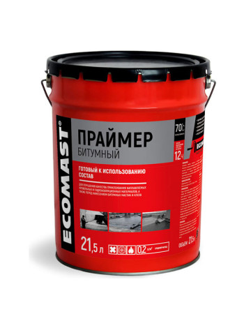 Битумный праймер ECOMAST 21,5 л металлическая упаковка 24641
