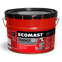Быстросохнущий битумный праймер ECOMAST 10 л, металлическое ведро 24626