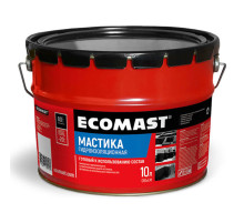 Гидроизоляционная мастика ECOMAST 10л, металлическая упаковка 24621