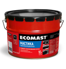 Гидроизоляционная мастика ECOMAST 10л, металлическая упаковка 24621