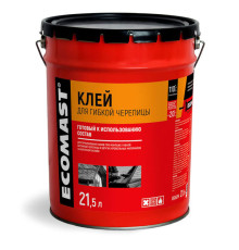 Клей для гибкой черепицы ECOMAST 21,5 л, металлическая упаковка 24644