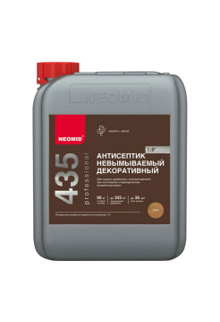 Финишный декоративный невымываемый антисептик NEOMID 435 5 кг Н-435-5/к1:9