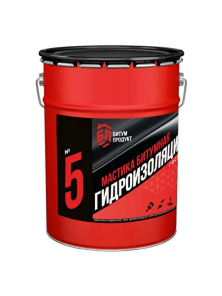Мастика битумная гидроизоляционная БИТУМ ПРОДУКТ 20 кг BP-1
