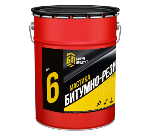 Мастика битумно-резиновая БИТУМ ПРОДУКТ 20 кг BP-6