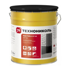 Гидроизоляционная мастика Технониколь №24 МГТН, ведро 20 кг ЦБ769348