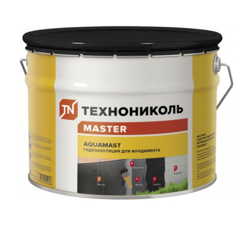 Битумная мастика Технониколь AquaMast, ведро 10 кг TN393548