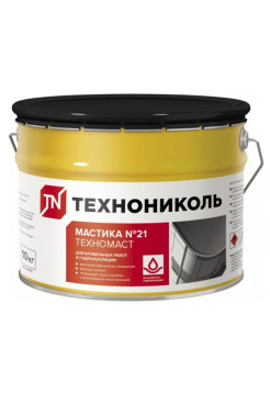 Кровельная мастика Технониколь №21 Техномаст, ведро 10 кг ЦБ769339