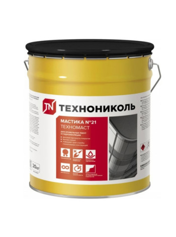 Кровельная мастика Технониколь №21 Техномаст, ведро 20 кг ЦБ769338