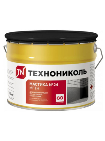 Гидроизоляционная мастика Технониколь №24 МГТН, ведро 10 кг ЦБ769349