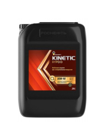 Трансмиссионное масло РОСНЕФТЬ Kinetic Hypoid 80W-90 GL-5 минер. кан. 20 л 10128