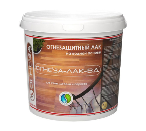 Огнезащитный лак на водной основе для изделий из древесины ОГНЕЗА 3 л (3 кг) 108856