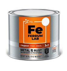 Грунт-эмаль по ржавчине 3 в 1 ЯРОСЛАВСКИЕ КРАСКИ FERRUM LAB гладкая; зеленая RAL 6005; глянцевая 213354