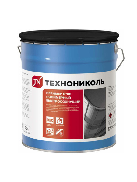 Полимерный быстросохнущий праймер №08 Технониколь ведро 20 л (14 кг) TN694294