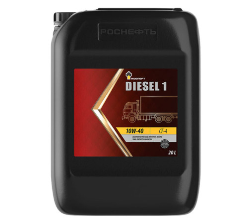 Моторное масло РОСНЕФТЬ Diesel 1 10W-40, канистра 20л 10120