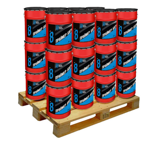 Битумный праймер БИТУМ ПРОДУКТ (33 шт, 20 кг) BP-33