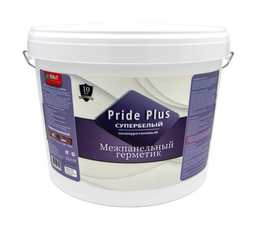 Двухкомпонентный полиуретановый герметик для межпанельных швов Sealit Pride Plus супер белый 12,6 кг 22001