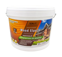 Акриловый герметик для дерева теплый шов Sealit Wood Elastic 15 кг орех 136137