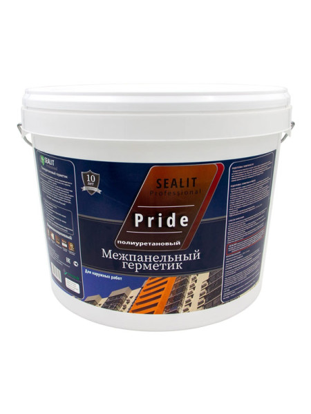 Двухкомпонентный полиуретановый герметик для межпанельных швов Sealit Pride белый 12,5 кг 2103