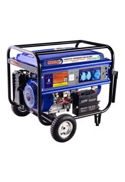 Гибридный генератор газ-бензин СПЕЦ HG-8000 и комплект для подключения к сети+баллону