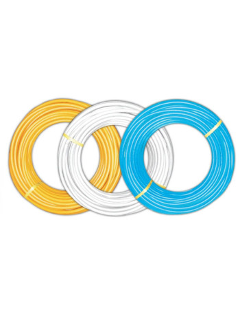 Гофрированная труба Lavita нержавеющая сталь, термообработанная, в белой п/э оболочке HFP 20A