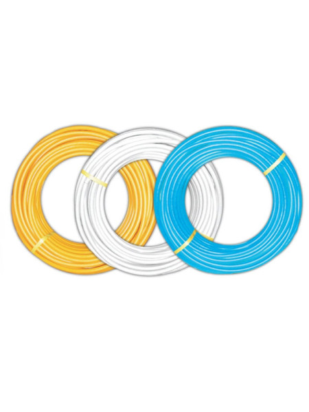 Гофрированная труба Lavita нержавеющая сталь, термообработанная, в белой п/э оболочке HFP 20A