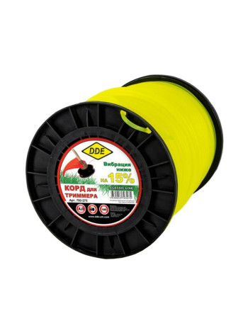 Корд триммерный Classic line (4 мм х 180 м; круг; желтый) DDE 793-275