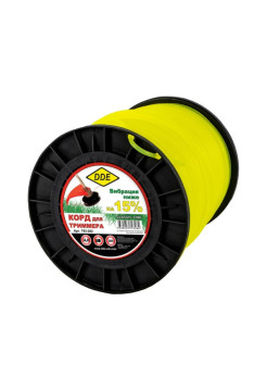 Корд триммерный Classic line (4 мм х 360 м; круг; желтый) DDE 793-282