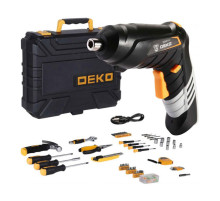 Аккумуляторная отвертка DEKO DKS4FU-Li + набор инструментов 112 предметов 063-4153