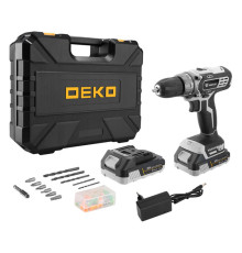 Аккумуляторная дрель-шуруповерт DEKO DKCD20 Black Edition SET3 063-4050