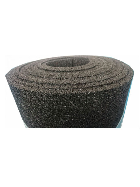 Покрытие из резиновой крошки АМОРТЕКС 1500x3000x10 мм цвет чёрный 0033