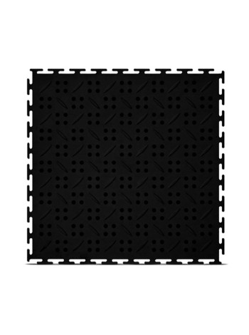 Модульное напольное покрытие ПластФактор SENSOR CANAL 375-375 Ral 9005, 10 шт. 4627080342248