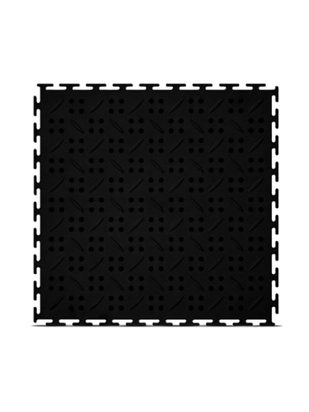 Модульное напольное покрытие ПластФактор SENSOR CANAL 375-375 Ral 9005, 10 шт. 4627080342248