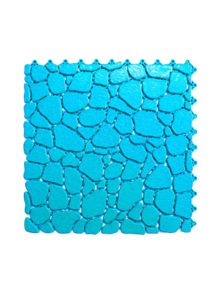 Модульное напольное покрытие для бассейнов, бань, саун ПластФактор SENSOR AQUA STONE 10х340х340 мм, Ral 5012, 12 шт. 4630027111654