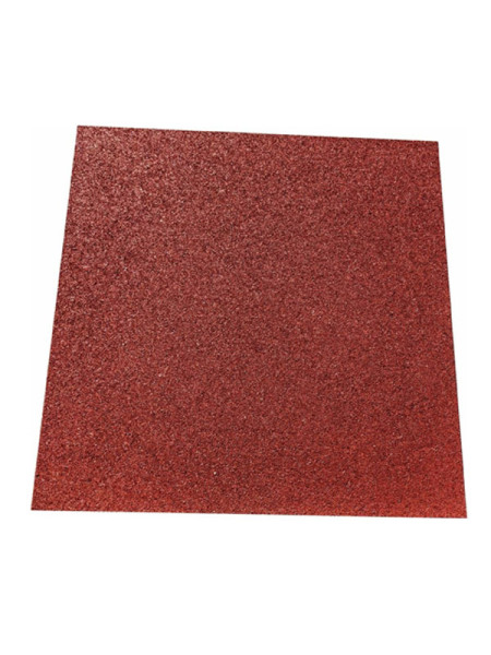Плитка из резиновой крошки АМОРТЕКС 10 кв.м. 500x500x30 мм цвет красный 0131
