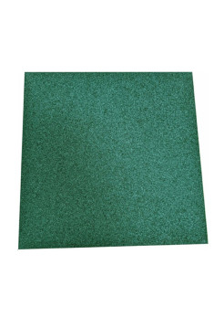 Плитка из резиновой крошки АМОРТЕКС 10 кв.м. 500x500x30 мм цвет зеленый 0132