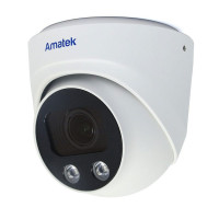 Купольная вандалозащищенная IP видеокамера Amatek AC-IDV203ZA мото; 2.7-13.5 mm 3Мп/2Мп 7000636