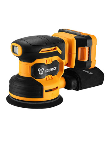 Эксцентриковая аккумуляторная шлифмашина DEKO DKCG20-125 063-4022